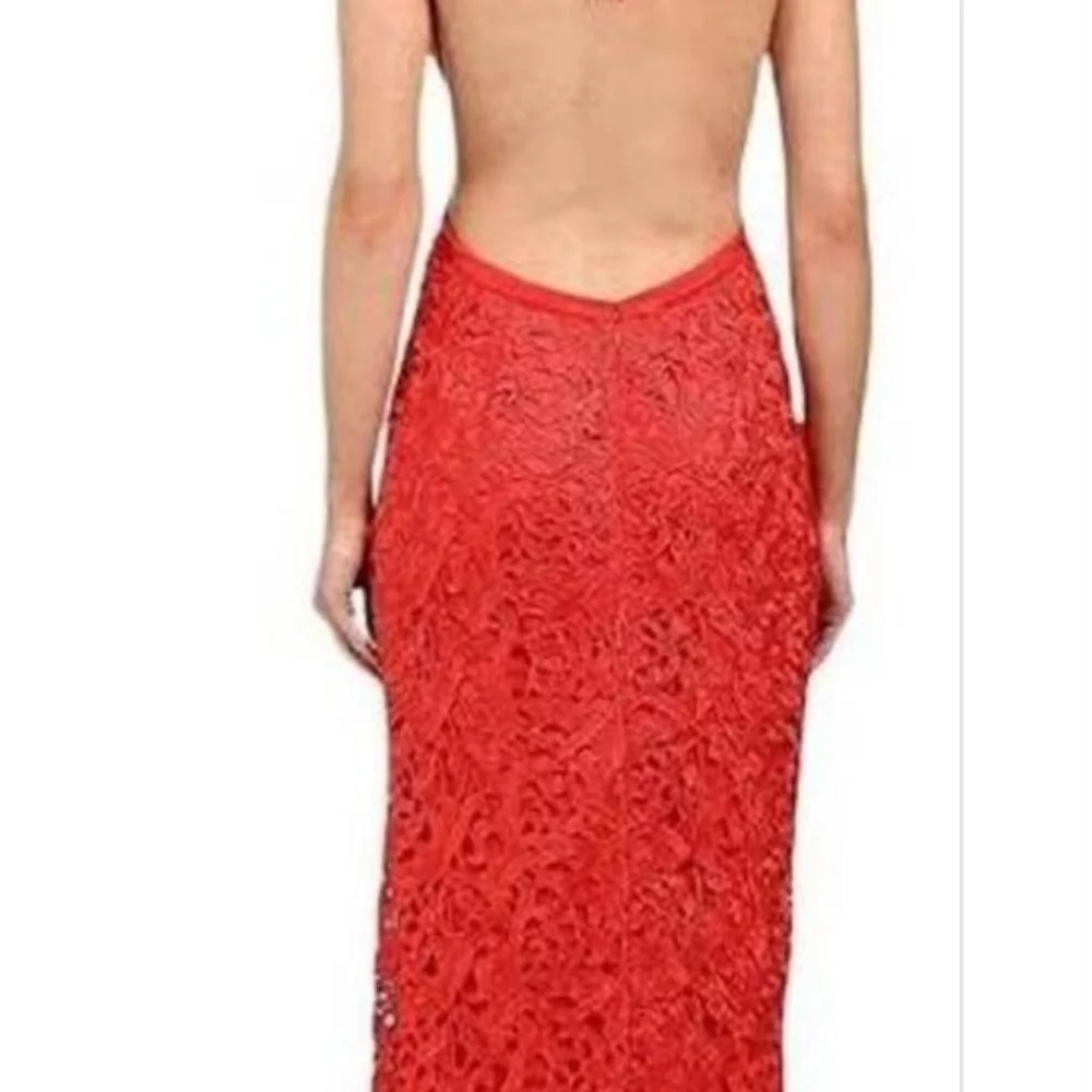 Aidan by Aidan Mattox red lace dress Size 12 - Picture 3 of 7